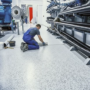 Укладка токопроводящих покрытий