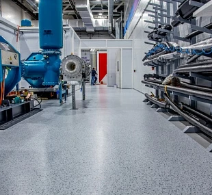 Укладка токопроводящего линолеума на медную ленту