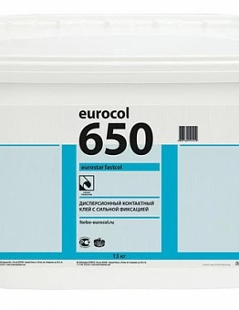 Дисперсионный контактный клей 650 EUROSTAR FASTCOL 3кг.