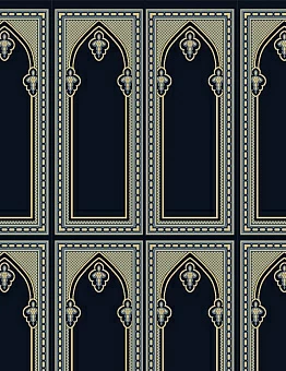 Синий ковролин Mosque Collection