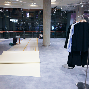 Commercial Linoleum Installation