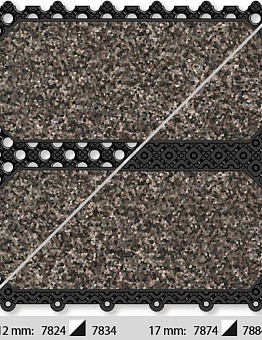 Carpet tiles Coral Click