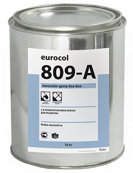 Paint for marking sports grounds 809A Eurocolor Game Line Duo Red