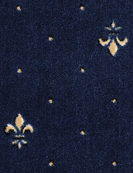 Синий ковролин FLEUR